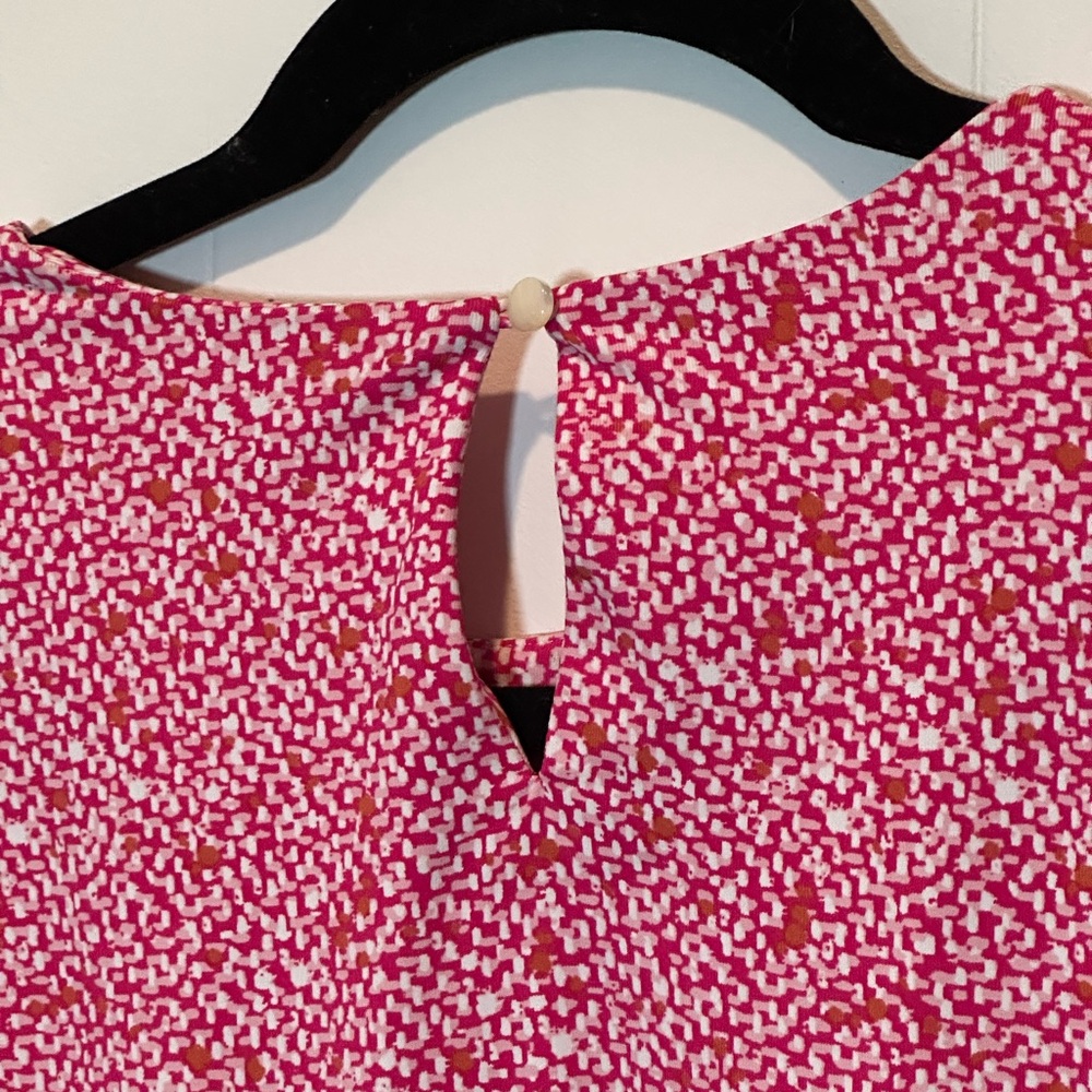 J. McLaughlin Catalina Cloth Pink 3/4 sleeve Dress Medium - Picture 6 of 8